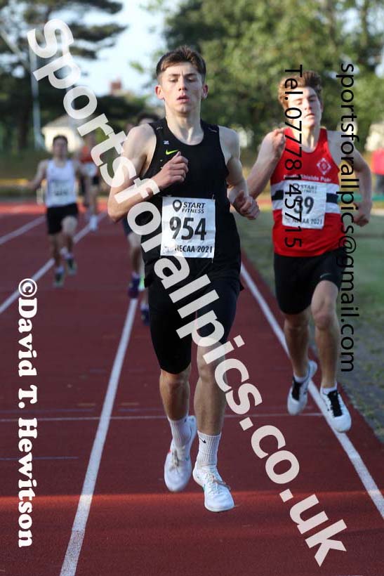 800 metres, 2021 North East Grand Prix No.4, Monkton, Wednesday, June 30th. Photo: David T. Hewitson/Sports for All Pics